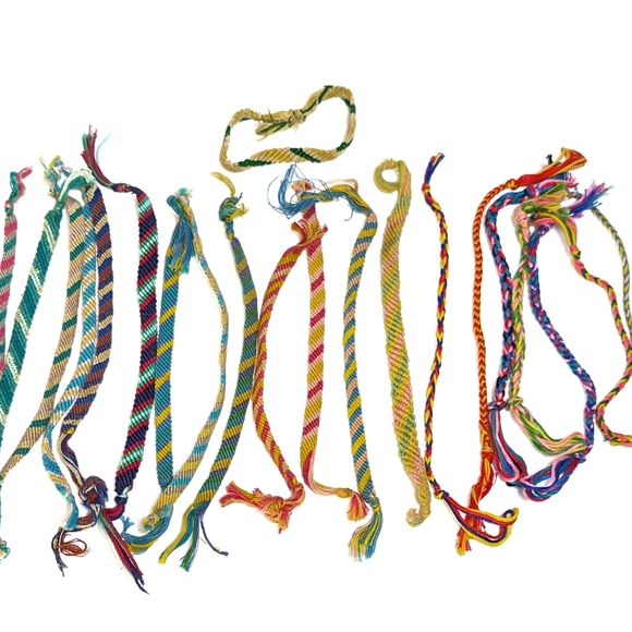 Vintage 80s Friendship Bracelet Lot - Picture 1 of 7